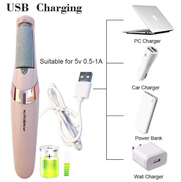 Rechargeable Electric Foot Filer – Dead Skin & Callus Remover | Bachat Hub